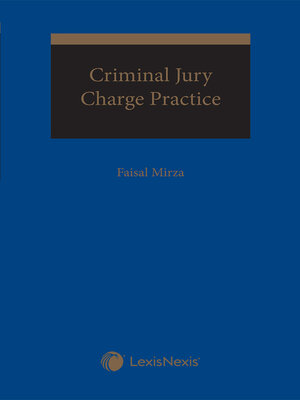 cover image of Criminal Jury Charge Practice